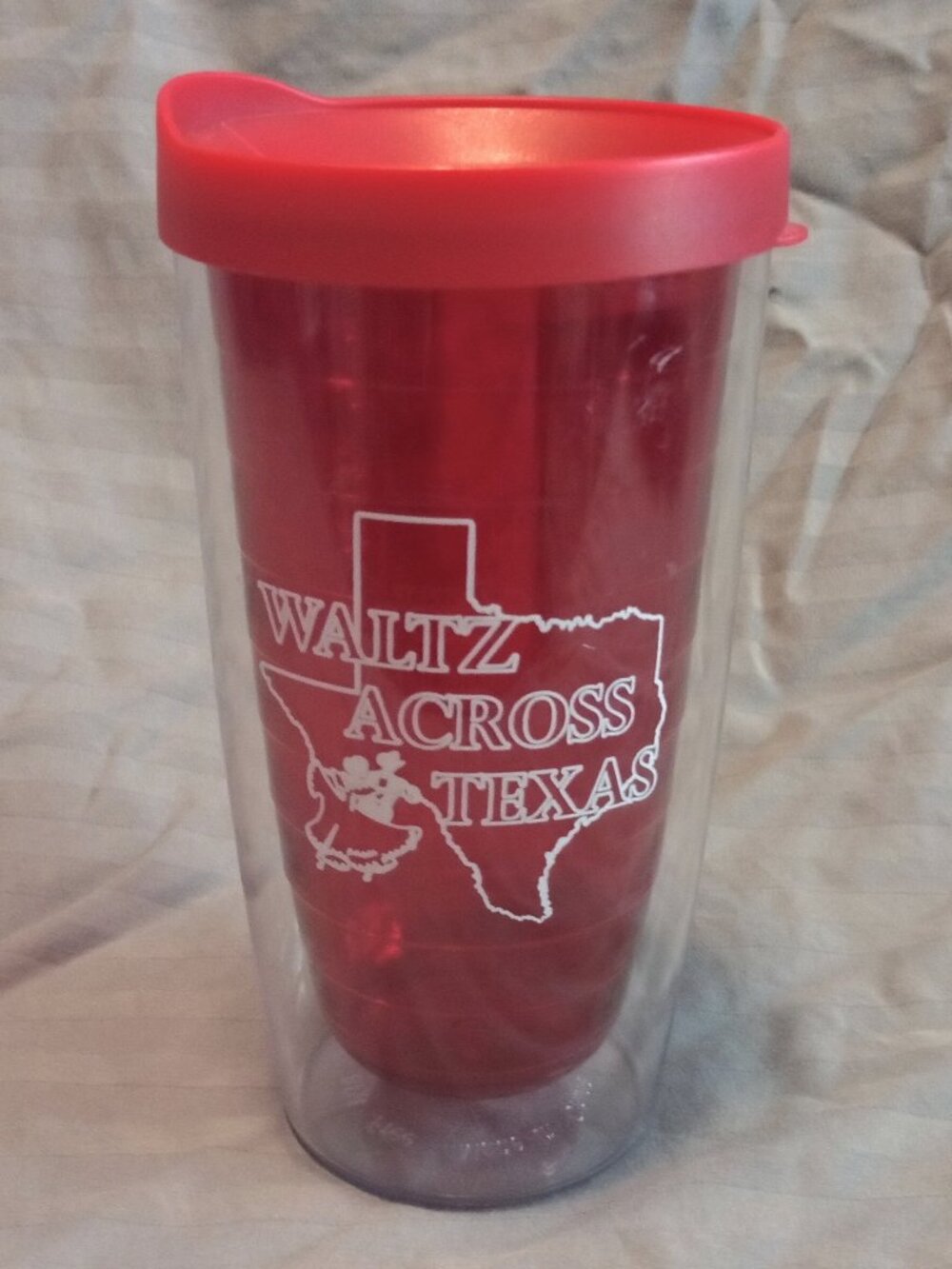 Vintage Collectible "Waltz Across Texas" Country Dance Event Plastic Tumbler
